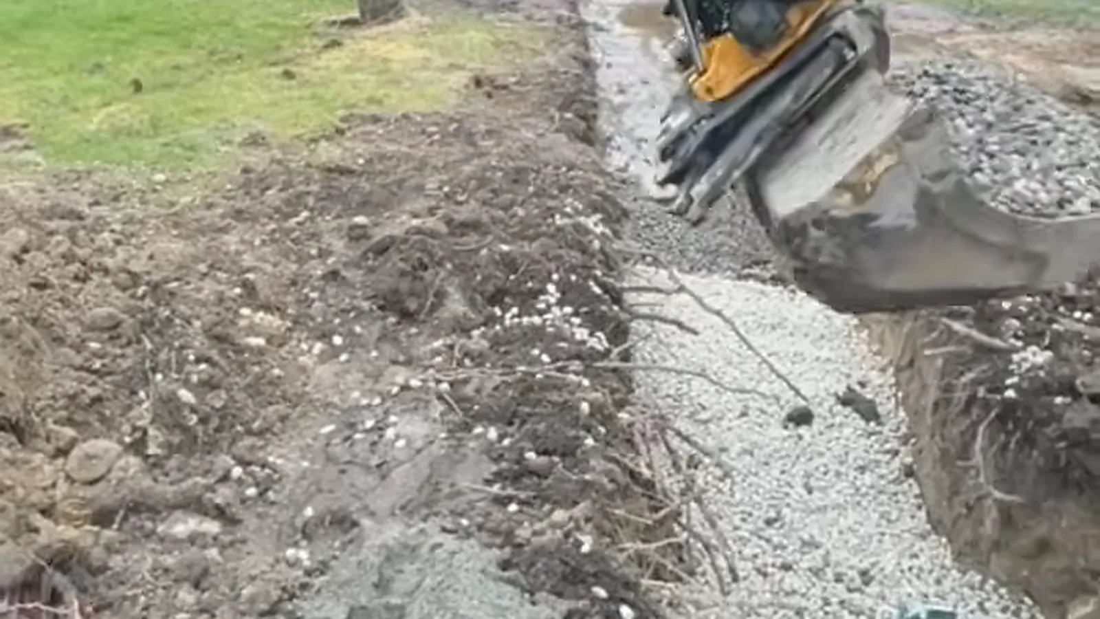 French Drain Installation in Whidbey Island, WA