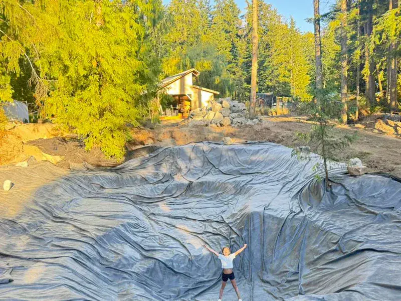 Pond Construction in Whidbey Island, WA